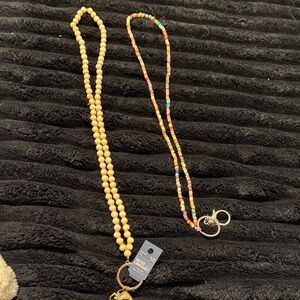 Bundle Colorful Beaded Necklace Set / lanyard